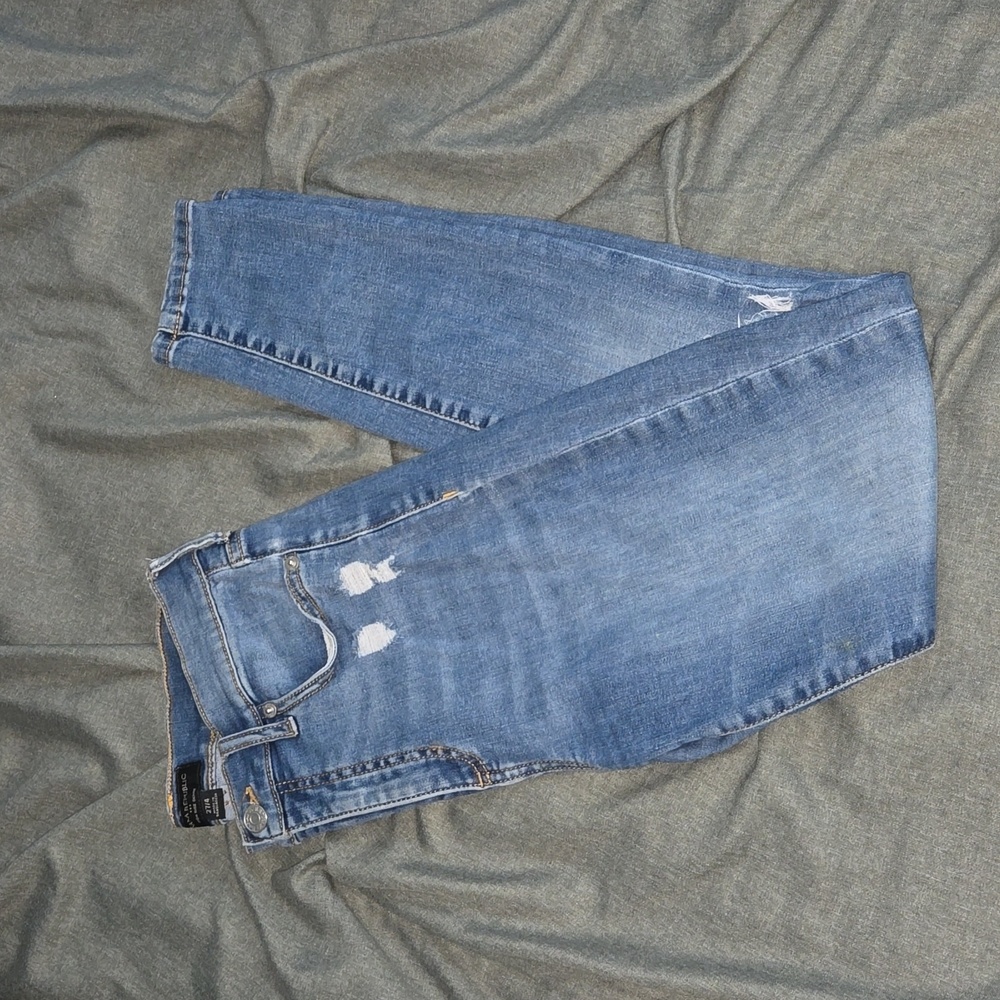 Banana Republic Ripped High Rise Skinny Jeans